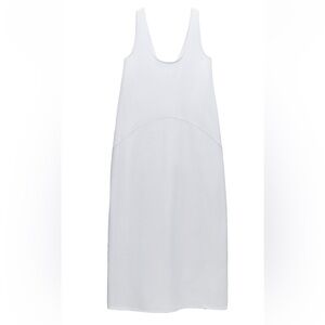 ZARA COMBINATION POPLIN DRESS SIZE M NWT